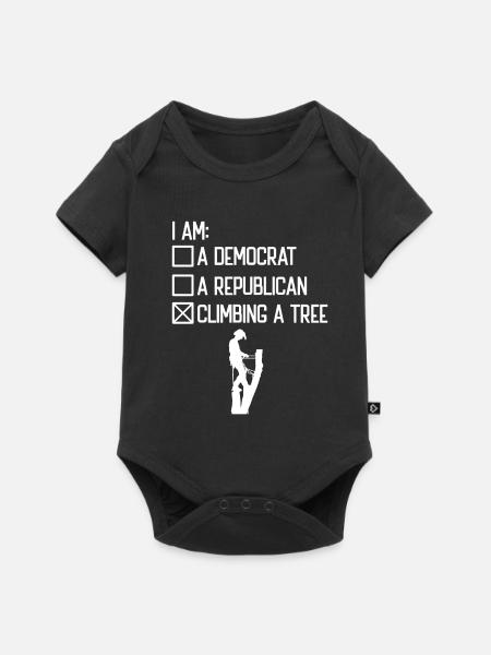 Baumklettern Baumpfleger Arborist Baumkletterer - Baby Premium Kurzarmbody - Schwarz