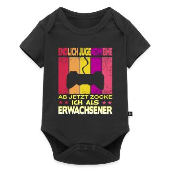 Jugendweihe Gamer - Baby Premium Kurzarmbody - Schwarz - Vorne
