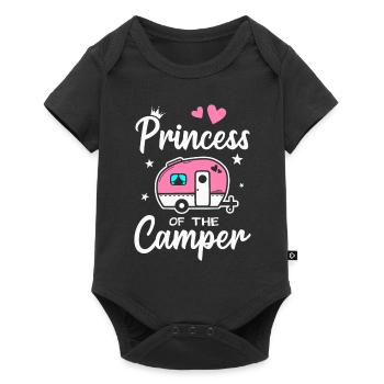 Caravane Camping Princesse du Camping - Body à manches courtes Premium Bébé - noir - Devant