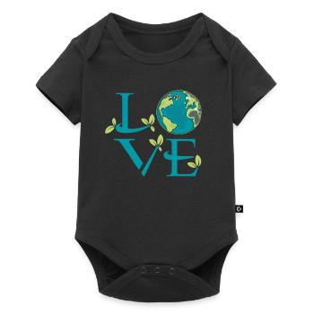Earth Day Love Mother Nature Saves the Planet - Baby Premium short-sleeve bodysuit - black - Front
