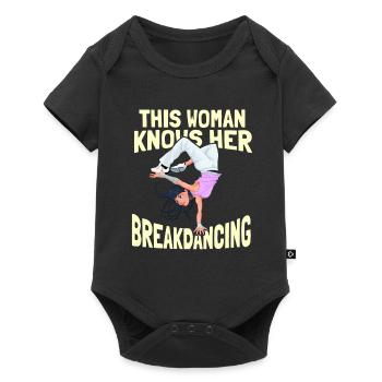 Breakdance Breakdancer Breakdancing - Body à manches courtes Premium Bébé - noir - Devant