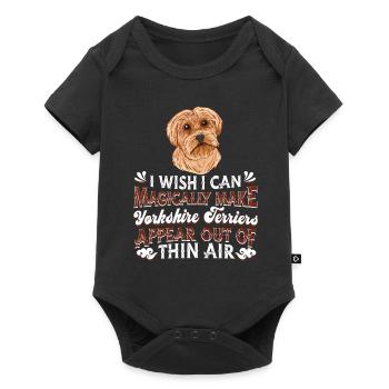 Yorkshire Terrier Dog - Baby Premium short-sleeve bodysuit - black - Front