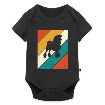 Poodle dog lover Retro vintage Gift idea - Baby Premium short-sleeve bodysuit - black - Front