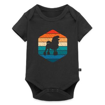 Poodle dog lover Retro vintage Gift idea - Baby Premium Kurzarmbody - Schwarz - Vorne