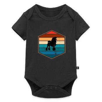 Poodle dog lover Retro vintage Gift idea - Baby Premium short-sleeve bodysuit - black - Front