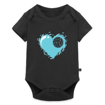I love water polo hobby water sports - Baby Premium short-sleeve bodysuit - black - Front