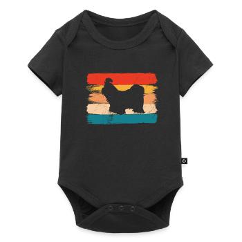 Shih Tzu amoureux des chiens Retro vintage Idée cadeau - Body à manches courtes Premium Bébé - noir - Devant