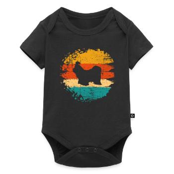 Shih Tzu amoureux des chiens Retro vintage Idée cadeau - Body à manches courtes Premium Bébé - noir - Devant