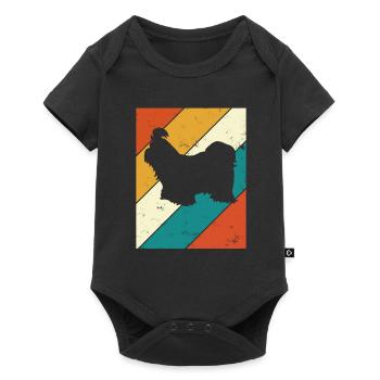 Shih Tzu dog lover Retro vintage Gift idea - Baby Premium Kurzarmbody - Schwarz - Vorne