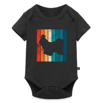 Shih Tzu amoureux des chiens Retro vintage Idée cadeau - Body à manches courtes Premium Bébé - noir - Devant
