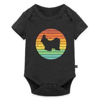 Shih Tzu amoureux des chiens Retro vintage Idée cadeau - Body à manches courtes Premium Bébé - noir - Devant