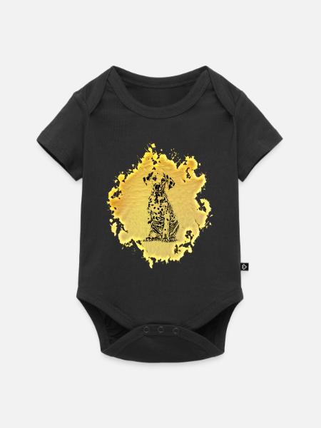 Dalmatiner - Baby Premium Kurzarmbody - Schwarz