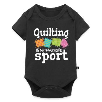 Sewing Quilting Quilting - Baby Premium short-sleeve bodysuit - black - Front