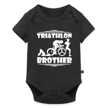 Triathlon - Baby Premium Kurzarmbody - Schwarz - Vorne