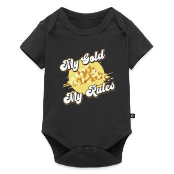 Mine d’or minière - Body à manches courtes Premium Bébé - noir - Devant
