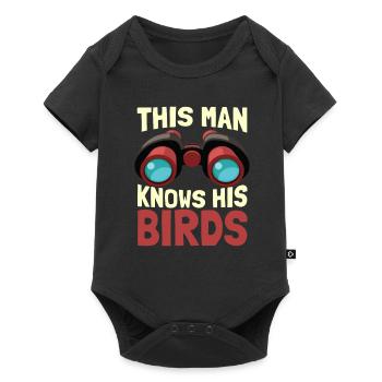 Ornithologues ornithologue ornithologues ornithologiques - Body à manches courtes Premium Bébé - noir - Devant
