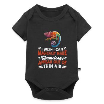 Chameleon Chamäleon - Baby Premium Kurzarmbody - Schwarz - Vorne