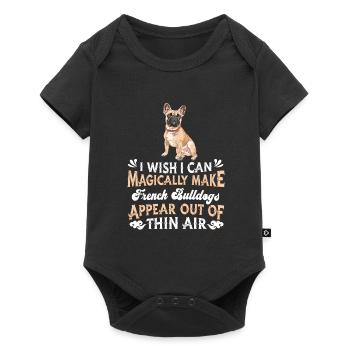 French Bulldog Frenchie Französische Bulldogge - Baby Premium short-sleeve bodysuit - black - Front