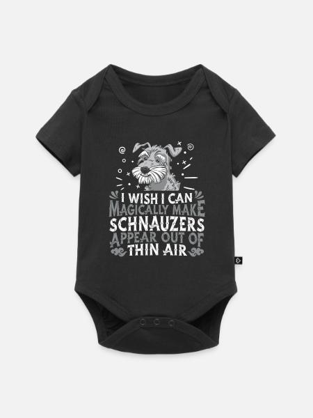 Schnauzer Hund Riesenschnauzer - Baby Premium kortärmad bodysuit - svart