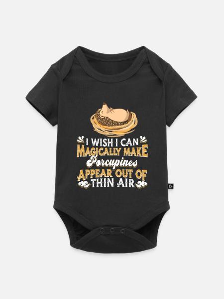 Stachelschwein - Baby Premium Kurzarmbody - Schwarz