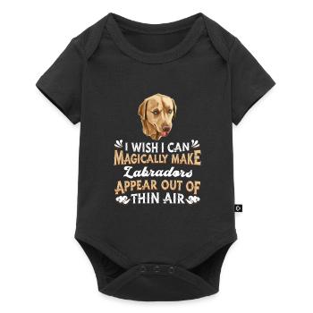Labrador Dog - Baby Premium short-sleeve bodysuit - black - Front
