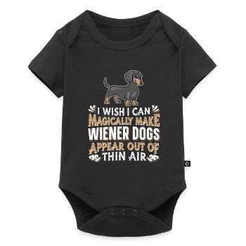 Teckel teckel viennois Teckel Rauhhaardackel - Body à manches courtes Premium Bébé - noir - Devant