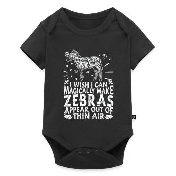 Zebra - Baby Premium short-sleeve bodysuit - black - Front