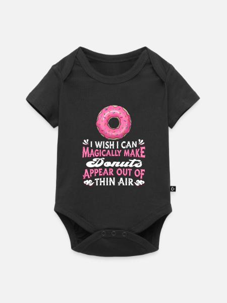Donut Doughnut - Baby Premium Kurzarmbody - Schwarz