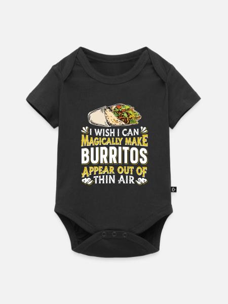 Burrito - Baby Premium Kurzarmbody - Schwarz