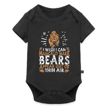 Grizzly Bear Brown Bear - Baby Premium short-sleeve bodysuit - black - Front