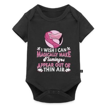 Flamingo - Baby Premium short-sleeve bodysuit - black - Front