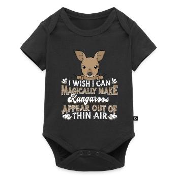 Kangaroo - Baby Premium short-sleeve bodysuit - black - Front