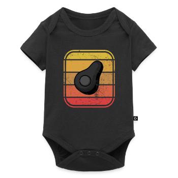 Avocat Vegan Lover Retro Veggie Diet Idée cadeau - Body à manches courtes Premium Bébé - noir - Devant