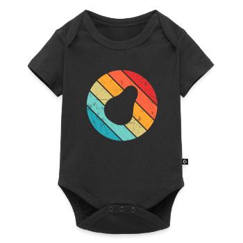 Avocat Vegan Lover Retro Veggie Diet Idée cadeau - Body à manches courtes Premium Bébé - noir - Devant