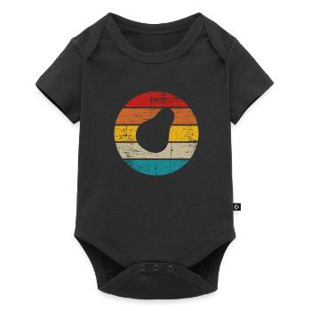 Avocat Vegan Lover Retro Veggie Diet Idée cadeau - Body à manches courtes Premium Bébé - noir - Devant