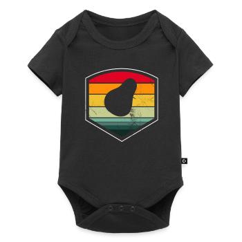 Avocat Vegan Lover Retro Veggie Diet Idée cadeau - Body à manches courtes Premium Bébé - noir - Devant