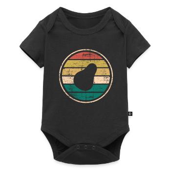 Avocat Vegan Lover Retro Veggie Diet Idée cadeau - Body à manches courtes Premium Bébé - noir - Devant