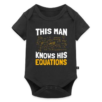 Professeur de mathématiques Mathématicien Professeur de mathématiques Mathématiques - Body à manches courtes Premium Bébé - noir - Devant