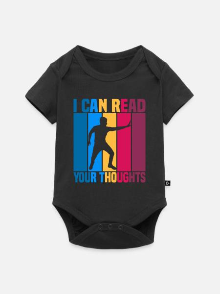 I Can Read Your Thoughts - Baby Premium Kurzarmbody - Schwarz