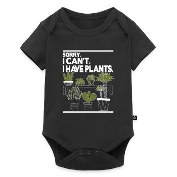 Désolé je ne peux pas avoir des plantes - Body à manches courtes Premium Bébé - noir - Devant