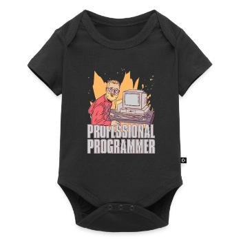 Programmierer Coder Software Entwickler - Baby Premium Kurzarmbody - Schwarz - Vorne