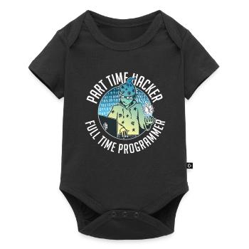Programmierer Coder Software Entwickler - Baby Premium Kurzarmbody - Schwarz - Vorne
