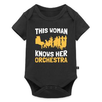 Orchestra Classical Concert Classical Music - Baby Premium short-sleeve bodysuit - black - Front