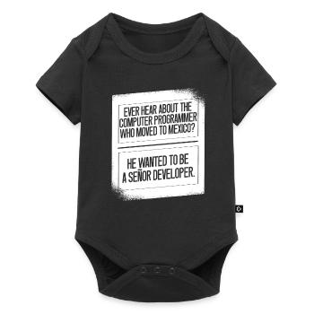 Programmierer Coder Software Entwickler - Baby Premium Kurzarmbody - Schwarz - Vorne