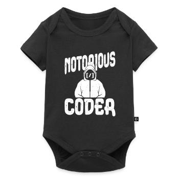 Programmierer Coder Software Entwickler - Baby Premium Kurzarmbody - Schwarz - Vorne