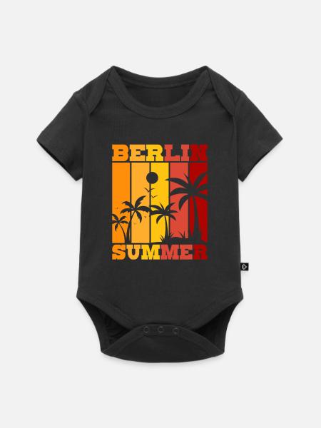 Berlin Summer - Baby Premium Kurzarmbody - Schwarz