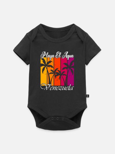 Playa El Aqua Venezuela - Baby Premium Kurzarmbody - Schwarz