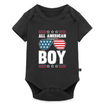 All American Boy American Parade on July 4 - Baby Premium short-sleeve bodysuit - black - Front