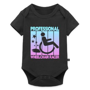 Professional Wheelchair Racer - Baby Premium short-sleeve bodysuit - black - Front