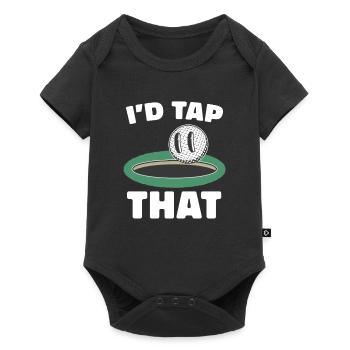 Ich Würde Das Für Golfer Tippen - Baby Premium Kurzarmbody - Schwarz - Vorne